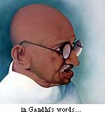 Mahatma Gandhi; developing countries